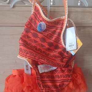 3 piece brand new Moana Disney store swimwear size 9/10 girls